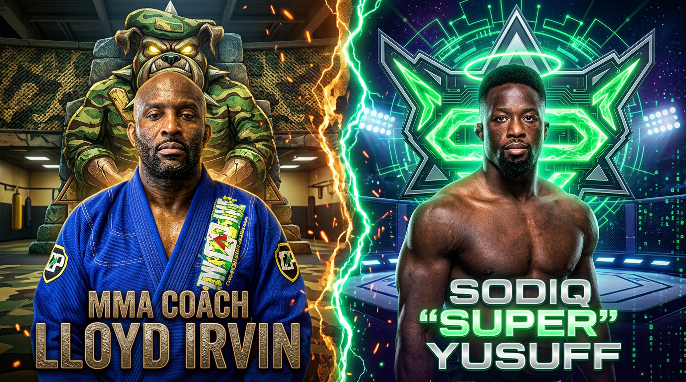 MMA Coach Lloyd Irvin and Sodiq Yusuff